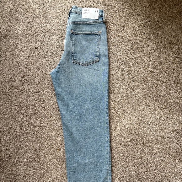 Agolde 90's Pinch Waist Crop Jeans size 29 color: Ripple - Picture 4 of 8
